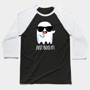 Just Boo It Cute Halloween Ghost Pun Baseball T-Shirt